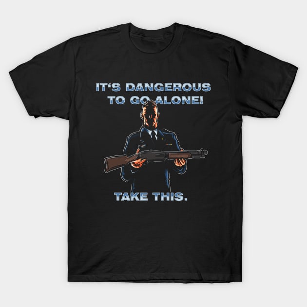 Danger Boomstick T-Shirt by AndreusD